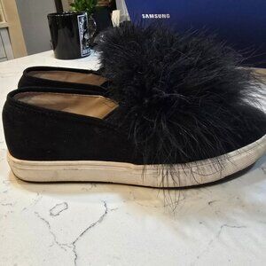 Steve Madden Womens Emily Black Round Toe Casual Slip On Shoes Size 7 used